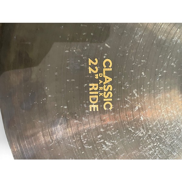 Used Turkish 22in Classic Dark Series Classic Dark Ride Cymbal