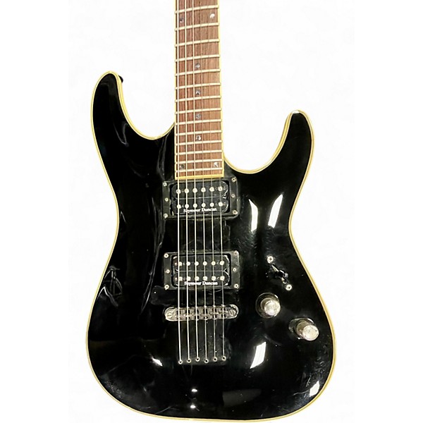 Used Schecter Guitar Research Blackjack C1 Black Solid Body Electric Guitar