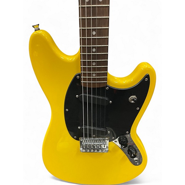 Used Squier Mustang Vintage Yellow Solid Body Electric Guitar