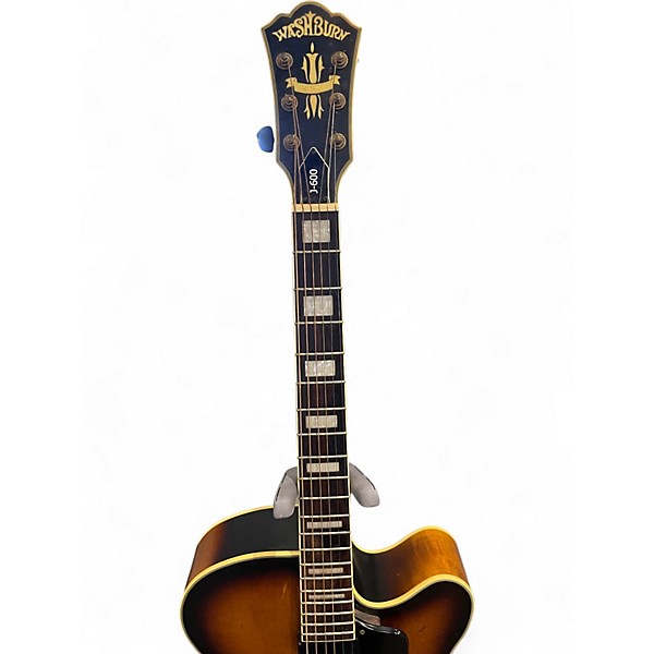 Used Washburn L600 Vintage Sunburst Hollow Body Electric Guitar