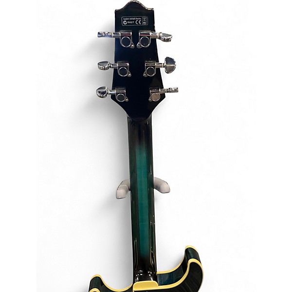 Used Ibanez AWD83 Transparent Blue Hollow Body Electric Guitar