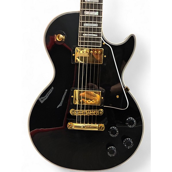 Used 2025 Gibson Les Paul Custom Ebony Solid Body Electric Guitar