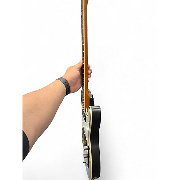 Used Schecter Guitar Research PT Black and White Solid Body Electric Guitar