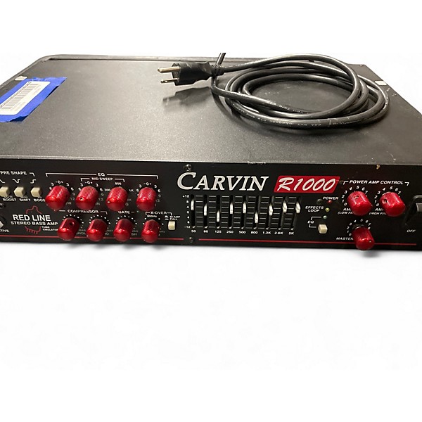 Used Carvin Red Line R1000 Bass Amp Head