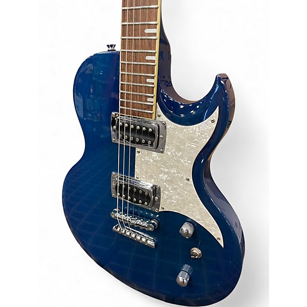 Used First Act CE140 TRANSPARENT BLUE Solid Body Electric Guitar