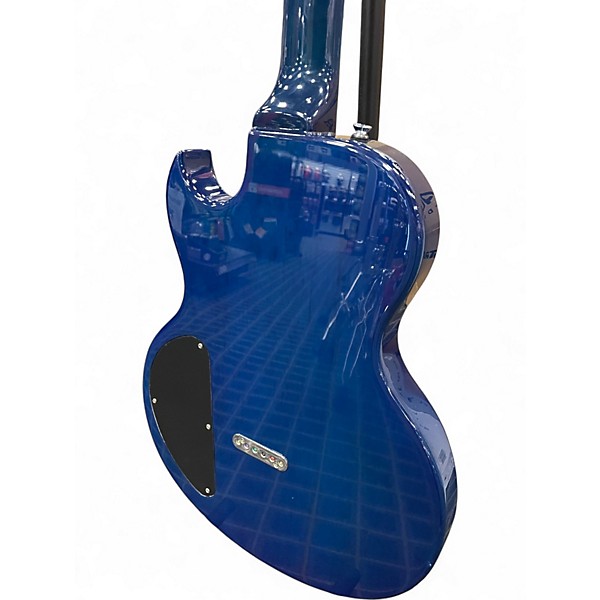 Used First Act CE140 TRANSPARENT BLUE Solid Body Electric Guitar