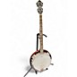 Used Mitchell MBJ200 5 String Candy Apple Red Banjo thumbnail