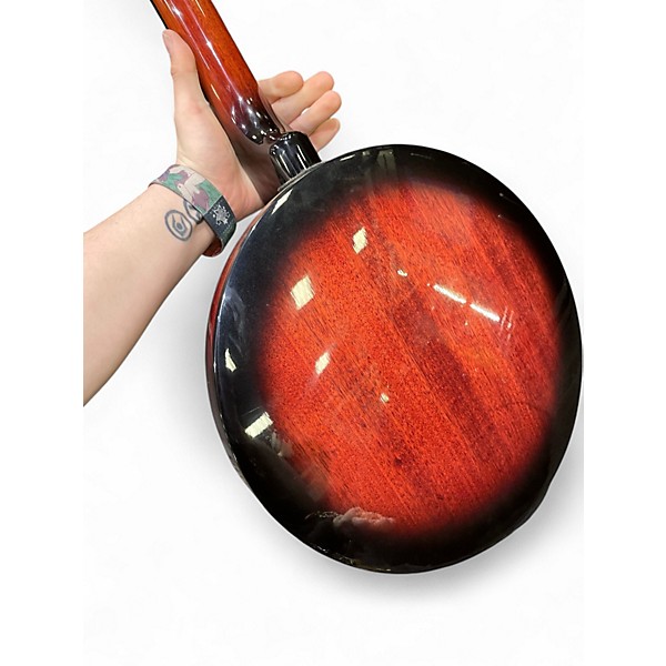 Used Mitchell MBJ200 5 String Candy Apple Red Banjo