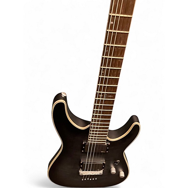 Used Schecter Guitar Research C1 Platinum Black Solid Body Electric Guitar