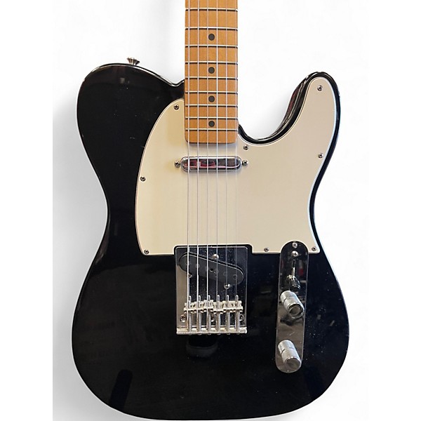 Used Fender Player Telecaster Black Solid Body Electric Guitar