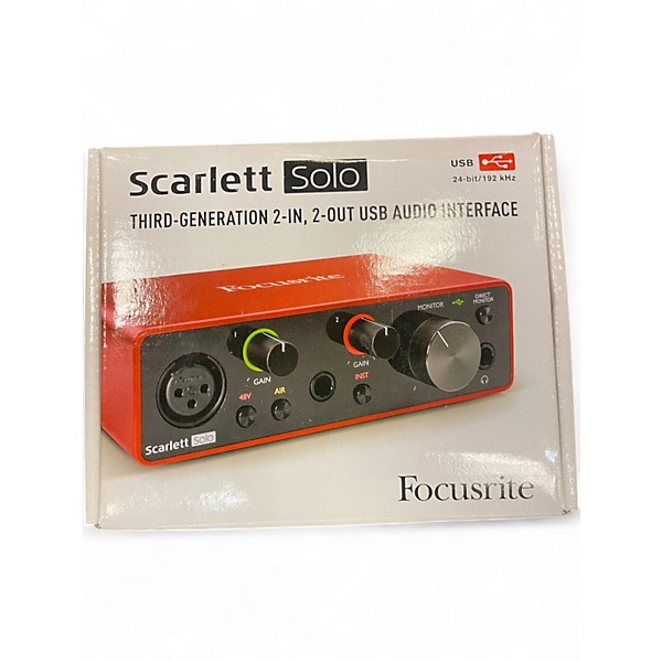 Used Focusrite Scarlett Solo Gen 3 Audio Interface