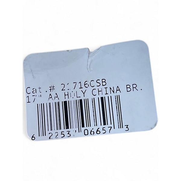 Used SABIAN 17in AA Holy China Cymbal