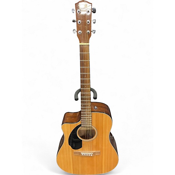 Used Fender CD60CE Rouge Natural Acoustic Guitar