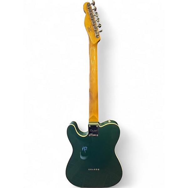 Used Squier CUSTOM ESQUIRE Sherwood Green Metallic Solid Body Electric Guitar