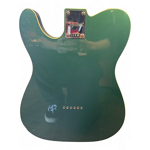Used Squier CUSTOM ESQUIRE Sherwood Green Metallic Solid Body Electric Guitar