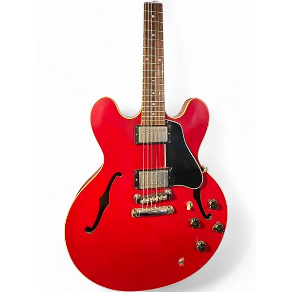Vintage 1981 Gibson 1981 es 335 Flat Red Hollow Body Electric Guitar