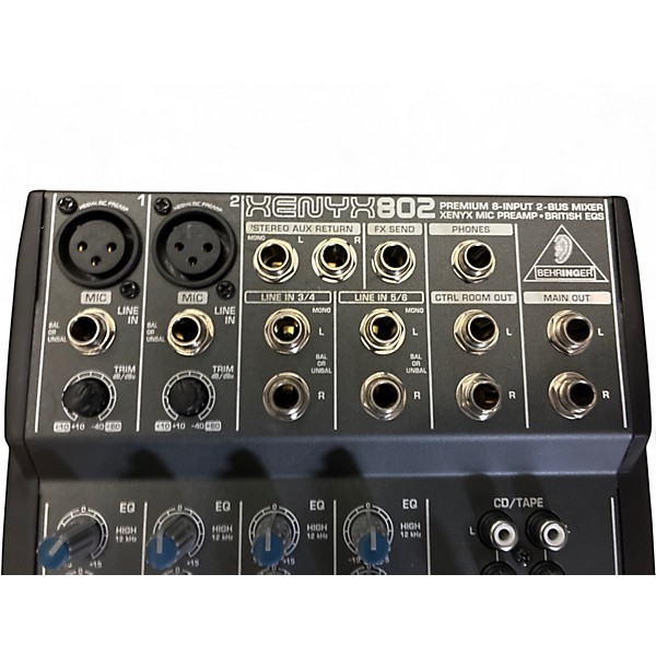 Used Behringer XENYX802 Powered Mixer