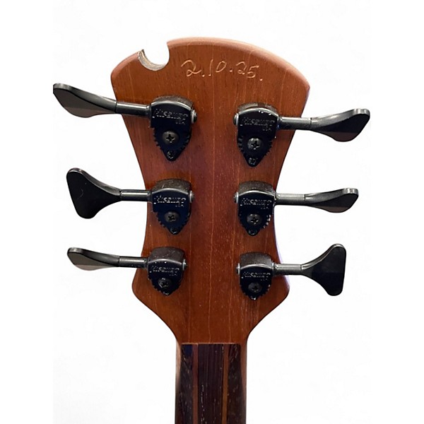 Used Beardly Customs 6 LINED FRETLESS Natural Electric Bass Guitar