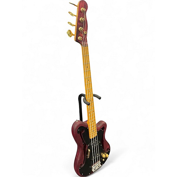 Used Eastwood EEB-1 Wine Red Electric Bass Guitar