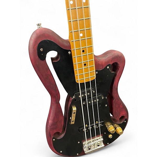 Used Eastwood EEB-1 Wine Red Electric Bass Guitar