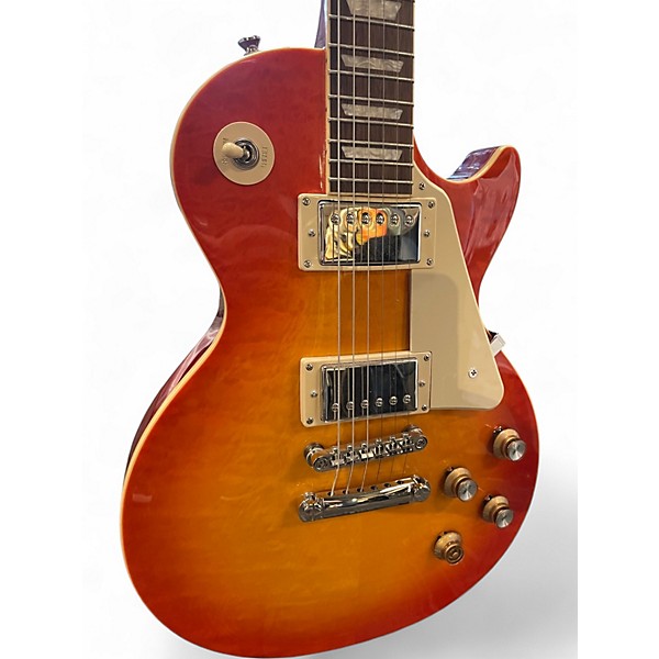 Used Epiphone LES PAUL STANDARD 60S QUILT TOP LIMITED-EDITION FADED CHERRY SUNBURST Solid Body Electric Guitar