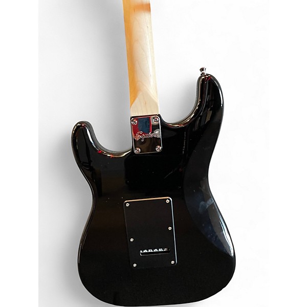Used Squier Stratocaster HSS Black Solid Body Electric Guitar