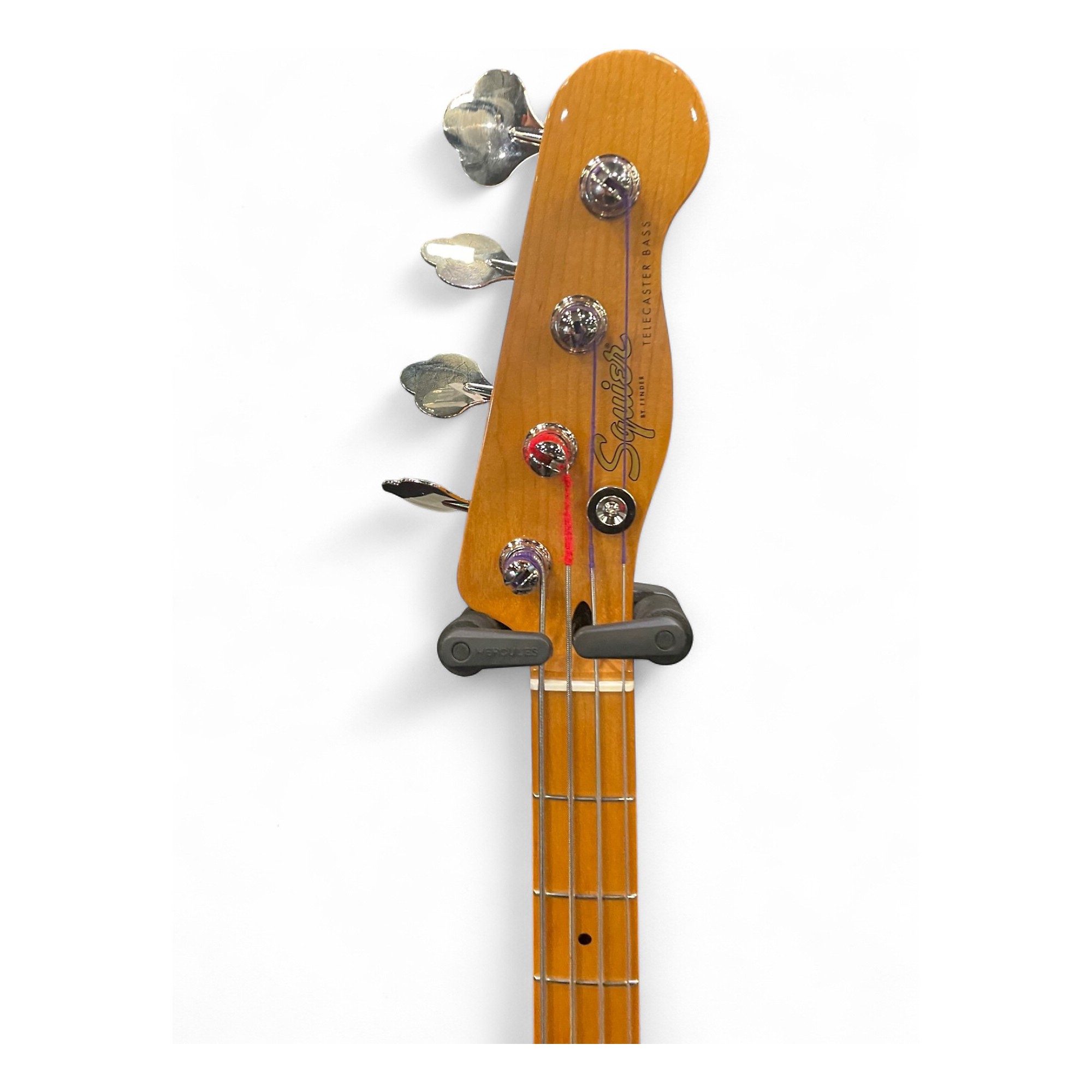 Used Squier Telecaster Bass Natural Electric Bass Guitar Natural