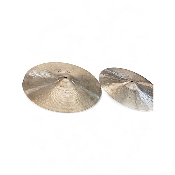 Used Paiste 14in Signature Medium Hi Hat Pair Cymbal