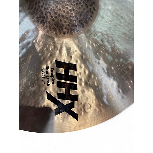 Used SABIAN 18in HHX COMPLEX THIN CRASH Cymbal