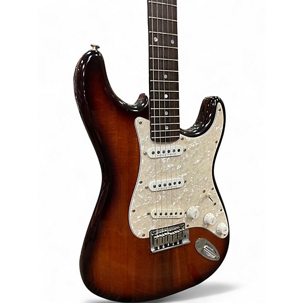 Used Fender Koa Top Stratocaster Sunburst Solid Body Electric Guitar