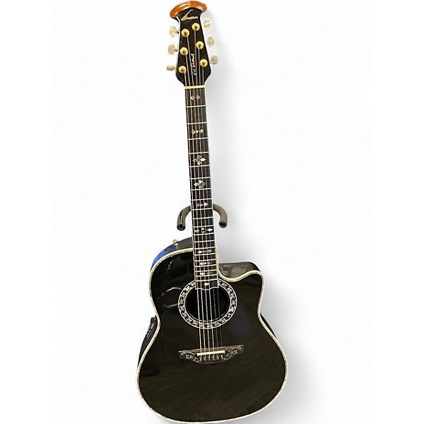 Used Ovation 1769-ADII Al Di Meola Signature Black Acoustic Electric Guitar