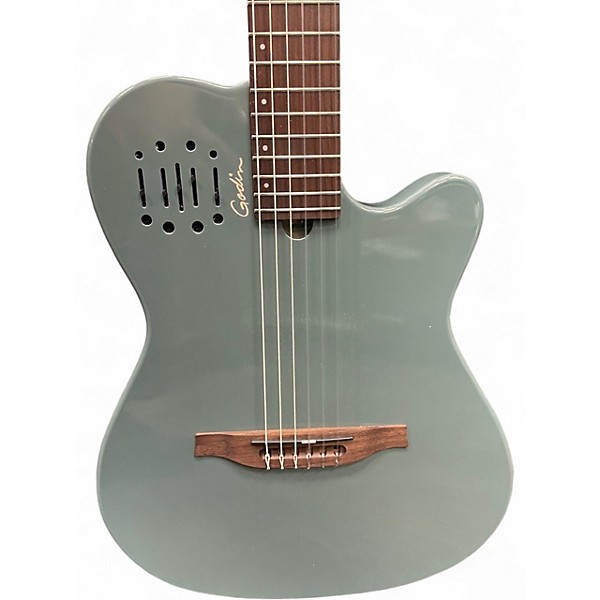 Used Godin Multiac Mundial Arctik Blue Classical Acoustic Guitar