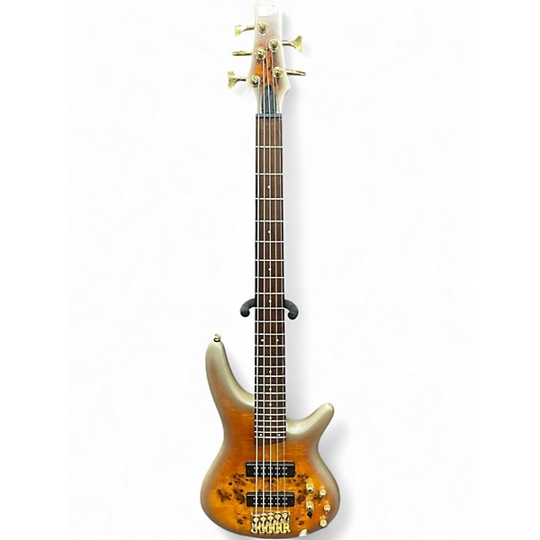 Used Ibanez SR405 5 String ORANGE FADE Electric Bass Guitar