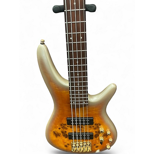 Used Ibanez SR405 5 String ORANGE FADE Electric Bass Guitar