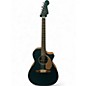 Used Fender Newporter Player Ocean Turquoise Acoustic Electric Guitar thumbnail