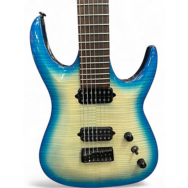 Used Agile SEPTOR 727 7 STRING Ocean Burst Solid Body Electric Guitar