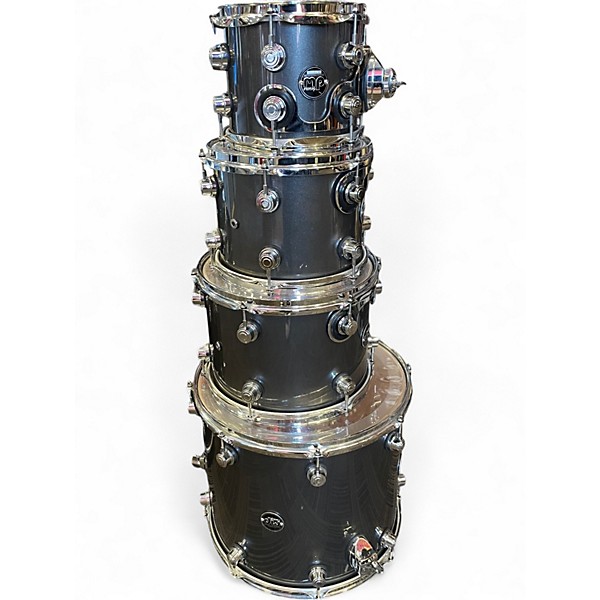 Used DW 6 Piece Performance Series Gunmetal Gray Drum Kit