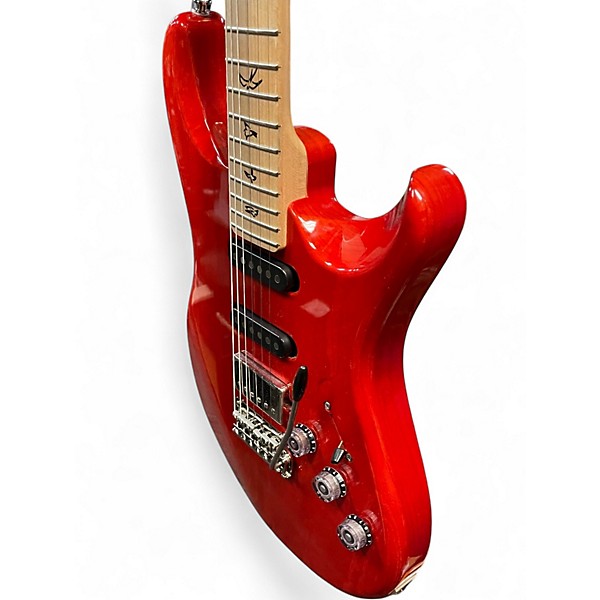 Used PRS FIORE Trans Red Solid Body Electric Guitar