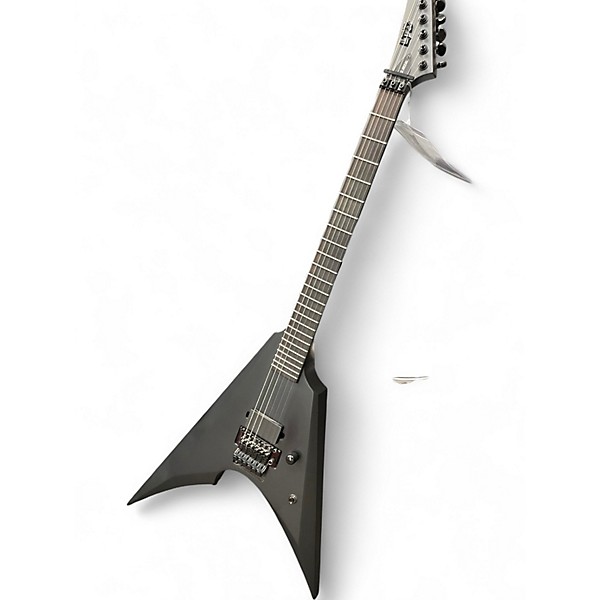 Used ESP LTD Arrow Black Metal Black Solid Body Electric Guitar