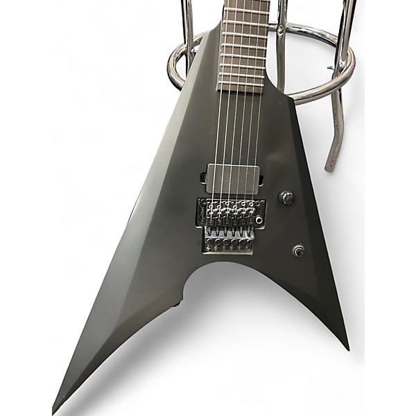 Used ESP LTD Arrow Black Metal Black Solid Body Electric Guitar