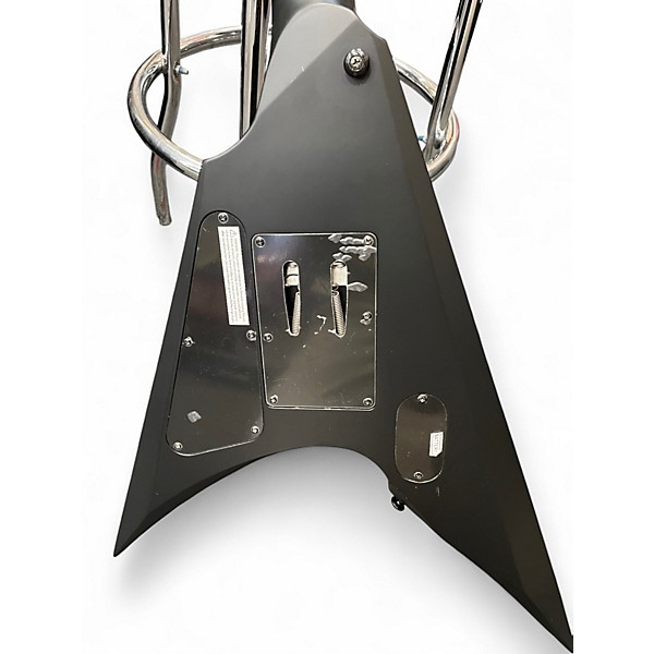 Used ESP LTD Arrow Black Metal Black Solid Body Electric Guitar