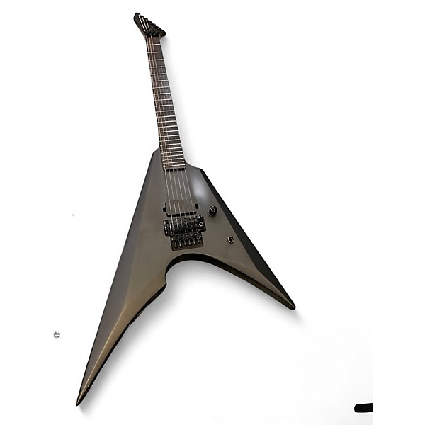 Used ESP LTD Arrow Black Metal Black Solid Body Electric Guitar