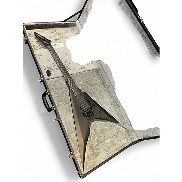 Used ESP LTD Arrow Black Metal Black Solid Body Electric Guitar