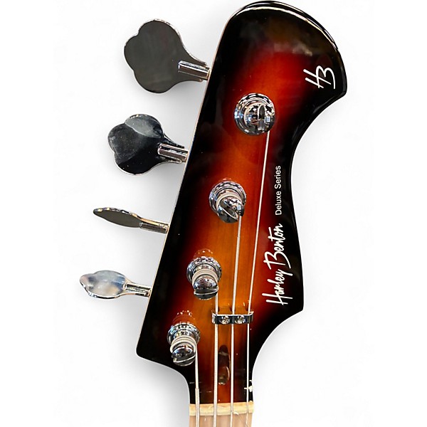 Used Harley Benton MB-4 Music Man 2 Color Sunburst Electric Bass Guitar