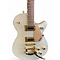Used Gretsch Guitars Pristine Jet White Gold Solid Body Electric Guitar