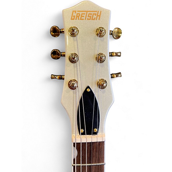 Used Gretsch Guitars Pristine Jet White Gold Solid Body Electric Guitar