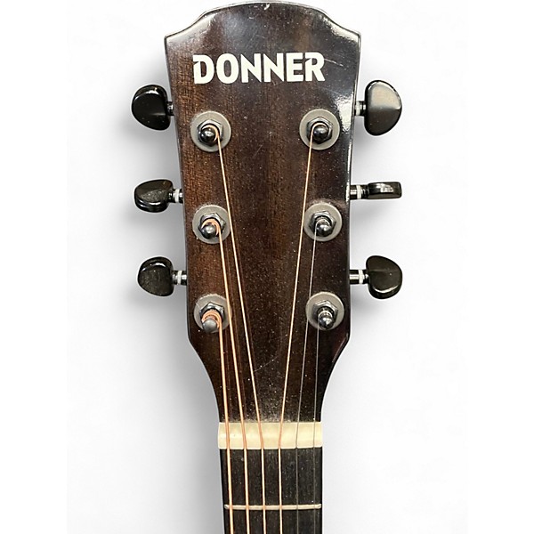 Used Donner EC1760 Trans Black Acoustic Electric Guitar