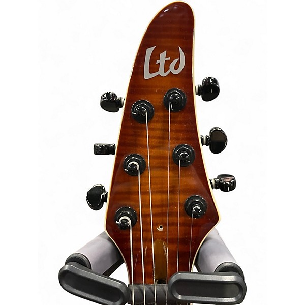 Used Est Ltd H-400 SIGNED BY MAX CAVALERA SUNBURST Solid Body Electric Guitar