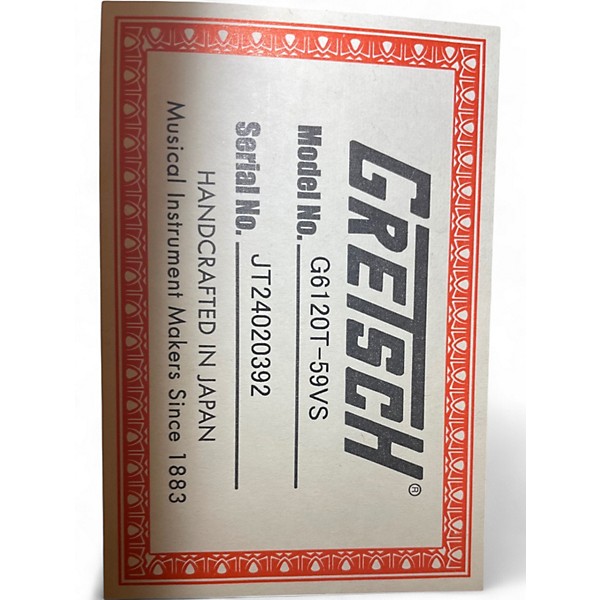 Used Gretsch Guitars G6120T-59VS Vintage Sunburst Hollow Body Electric Guitar