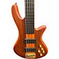 Used Schecter Guitar Research Stiletto Studio 5 String Fretless Satin Honey Electric Bass Guitar